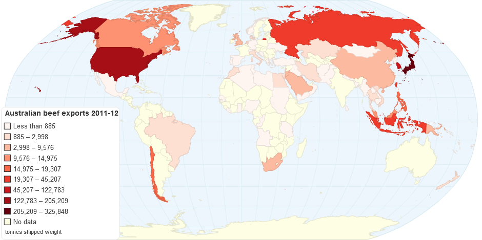 Beef and Veal Exports 2011 12