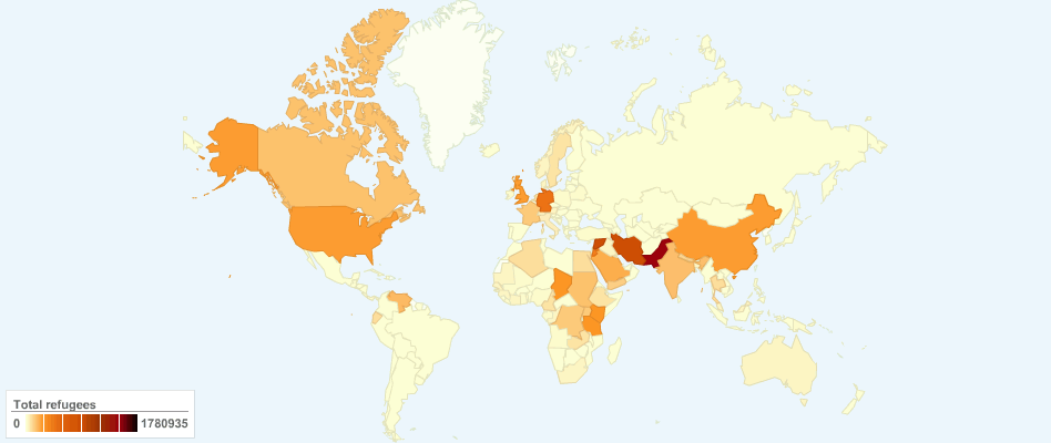 Total Refugees by Country of Asylum (Received)