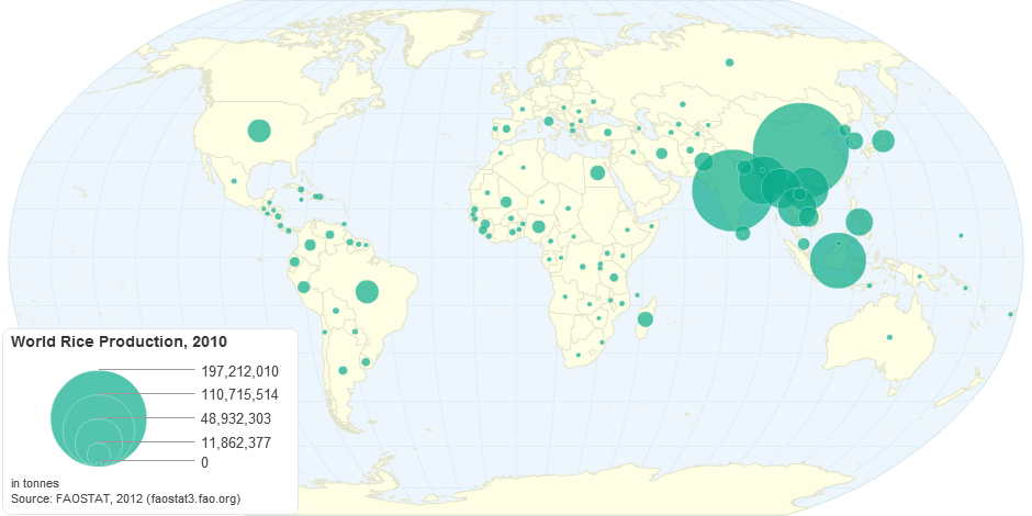 World Rice Production 2010