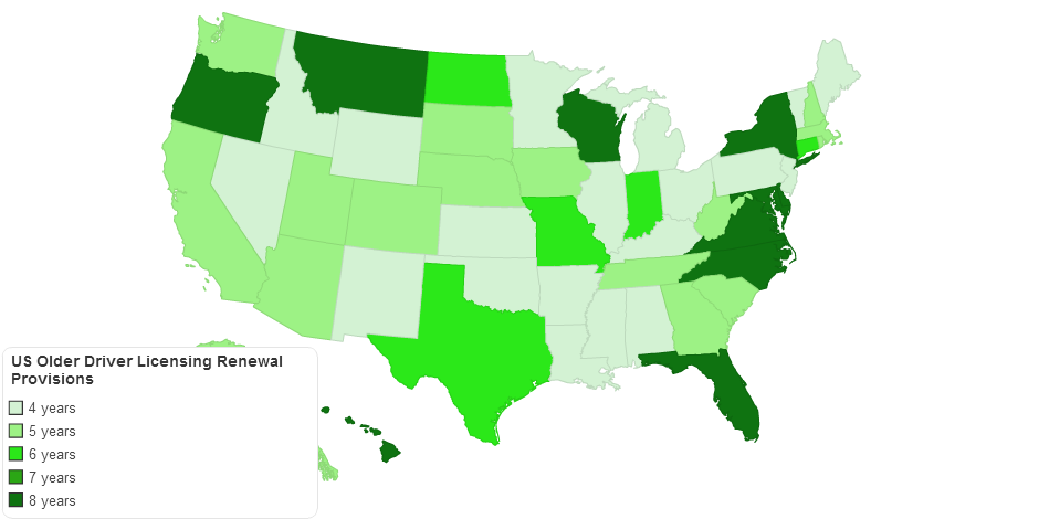 Us Older Driver Licensing Renewal Provisions