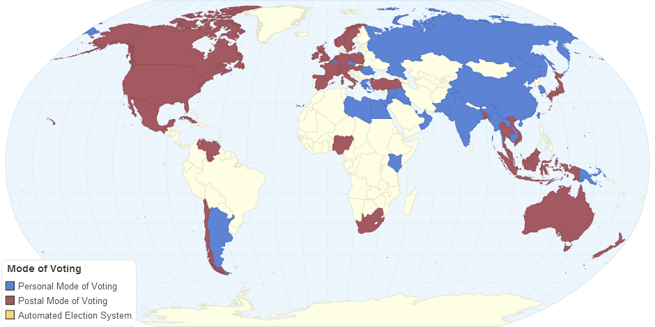 Number of Filipino Overseas Absentee Voters Around the World 2010
