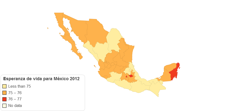 Defunciones en México 2012