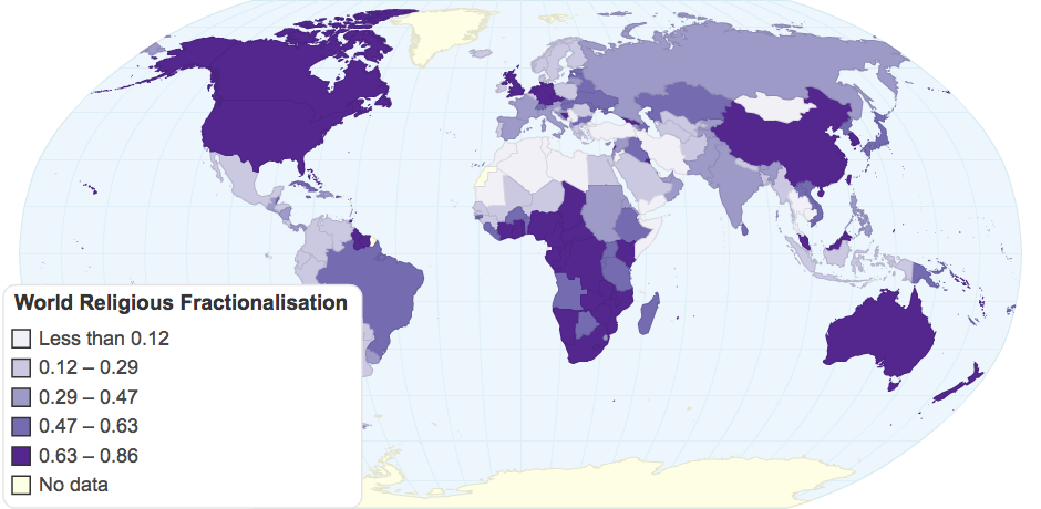 World Religious Fractionalisation