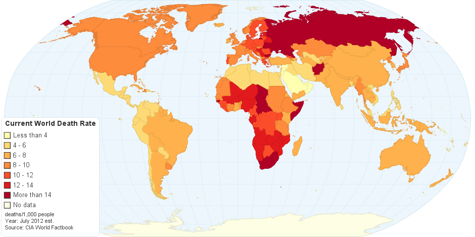 world mortality rate