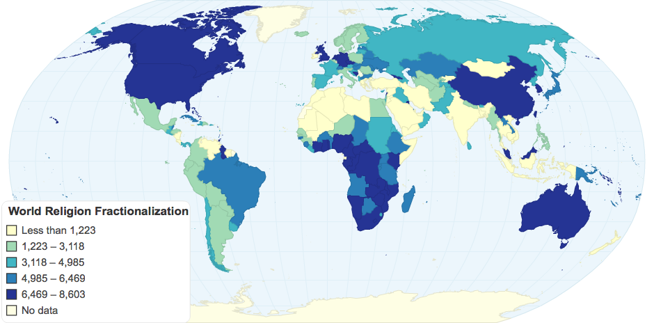 World Religion Fractionalization