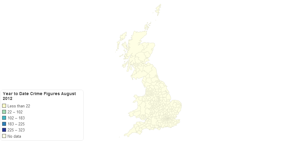 Year to Date Crime Figures August 2012