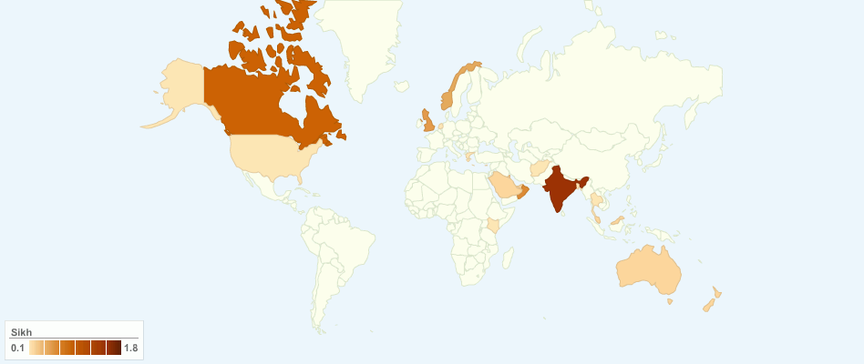 Sikhism Adherents by Country