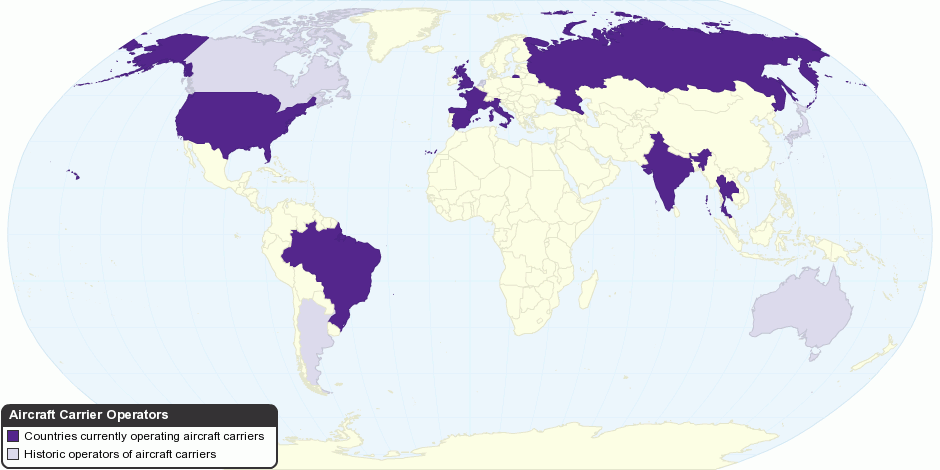 List of Aircraft Carrier Operators by Country