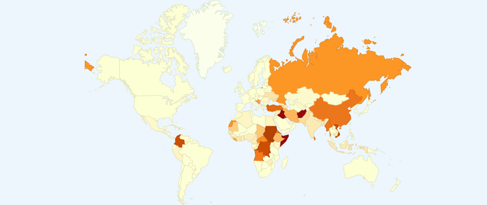 Total Refugees by Country of Origin (Sent)