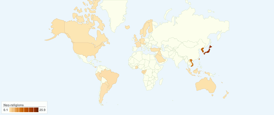 Neo-religions Adherents by Country