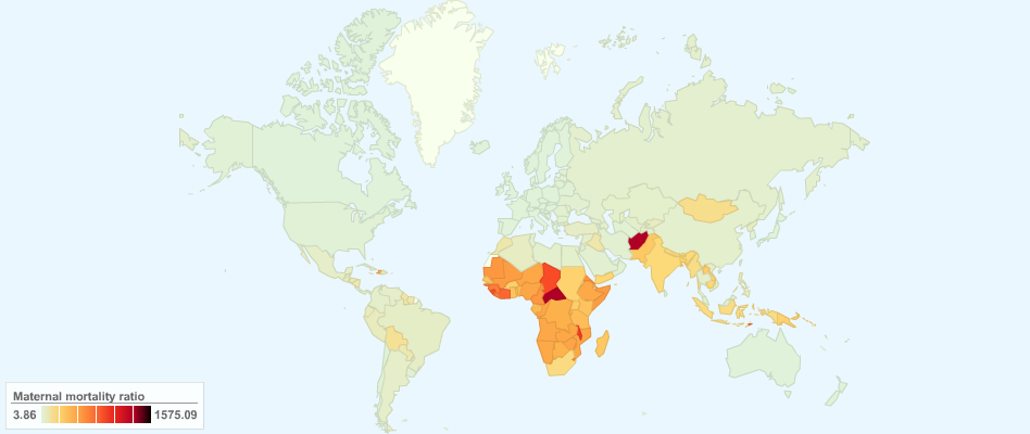 Current Worldwide Maternal Mortality Rate
