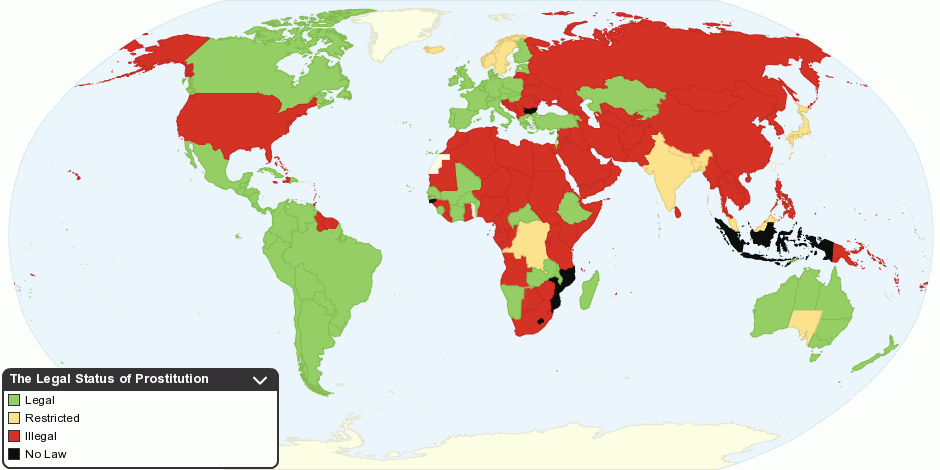 The Legal Status Of Prostitution By Country 0506