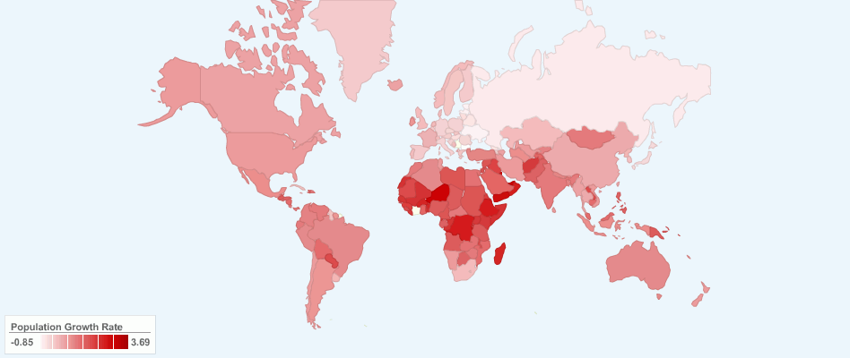 Current World Population Growth Rate