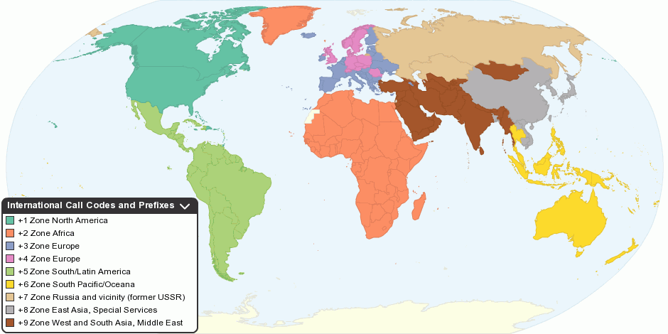 country area codes