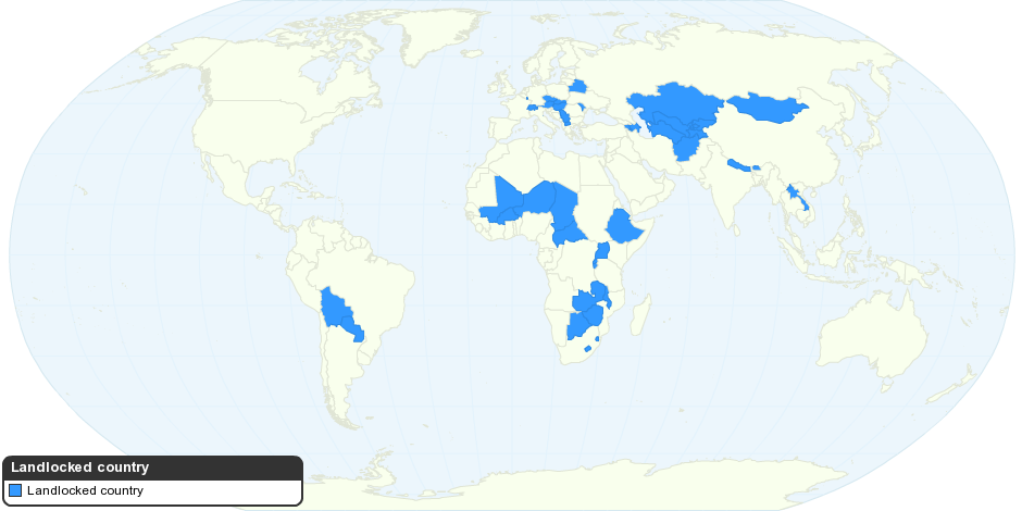 Landlocked country