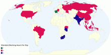 Comparison of Standard Working Hours