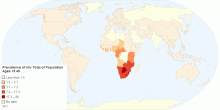 Prevalence of Hiv Total of Population Ages 15 49