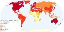 Life Expectancy at Birth Total Years Form Wayne 12c