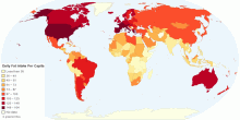 Daily Fat Intake Per Capita