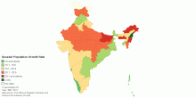 India's Decadal Population Growth Rate