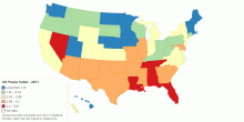 United States Peace Index 2011 - Score