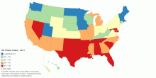 United States Peace Index 2011 - Ranking