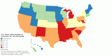 United States Peace Index 2011: Homicides Ranking