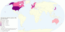 2010 Aid from OECD countries: Who gives the most?