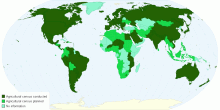 Countries conducting agricultural census during WCA 2010 round (2006 -2015)