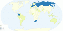 Countries with and Without Country Counselors