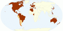 Visualización del canal de El Colef en Youtube en el Mundo