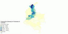 Producción de Naranja En Toneladas En Colombia