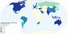 Measures of Human Wealth Being Around the World