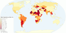 Total Renewable Water Resources Dependency Ratio by Country