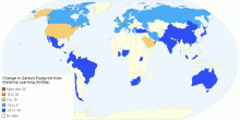 Change in Carbon Footprint from Distance Learning (tCO2e)