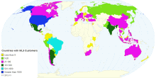 Countries with MLS Customers