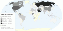 Crude Oil Production in the World 2012
