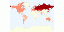 WHO Suicide Rates by Country per 100,000