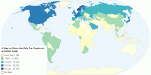 A Map to Show the Gdp Per Capita on a Global Scale