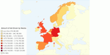Amount of Aid Given by European Countries in 2007
