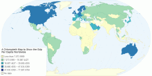 A Chloropleth Map to Show the Gdp Per Capita Worldwide