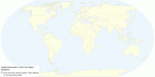 Global Distribution of the Four Major Religions