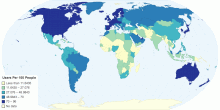 Internet Users Per 100 People