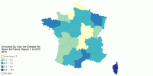 Evolution Du Taux De Chmage Par Rgion En France Depuis 1 an 2012 2013