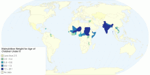 Malnutrition, weight for age (% of children under 5)