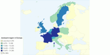 Asielaanvragen in Europa