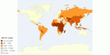 GNI Per Capita Atlas Method (Current US$) Year 2005