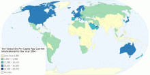 The Global GNI Per Capita PPP (Current International$) for the Year 2004
