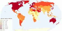 Gni Per Capita Ppp Current International Us Dollars for the Year 2006