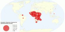 Population Requiring Treatment for Schistosomiasis Annually